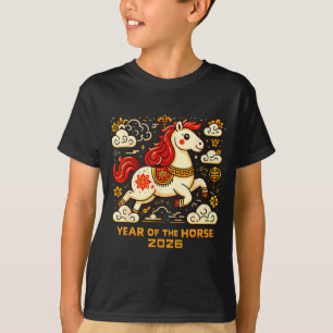 Chinese Zodiac Horse 2026 Lunar New Year Art Gift  T-Shirt