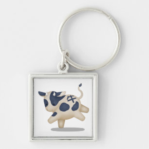 Chinese Zodiac Ox Cute Astrology Sign Keychain