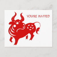 CHINESE ZODIAC OX PAPERCUT ILLUSTRATION
