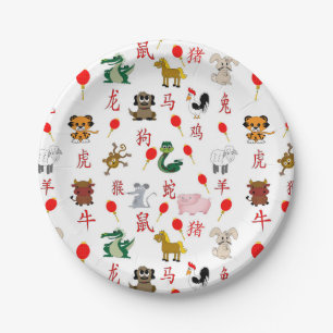 Chinese Zodiac Paper Plate