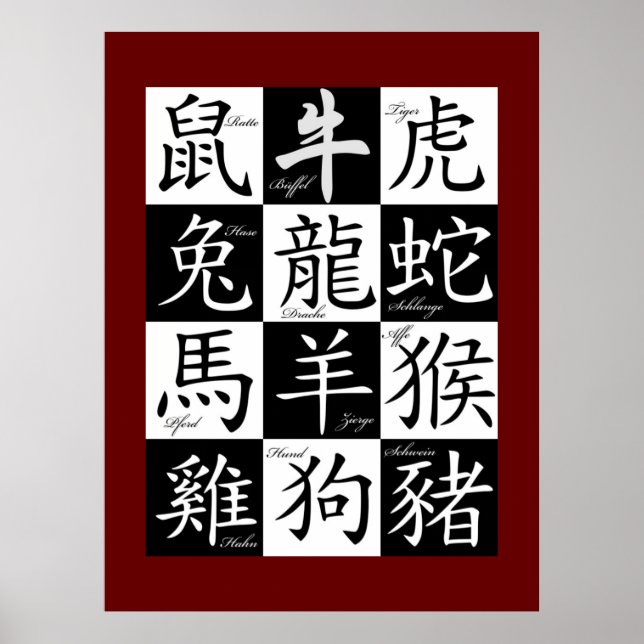 chinese zodiac poster (Front)