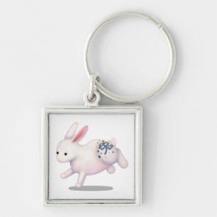 Chinese Zodiac Rabbit Cute Astrology Sign Keychain