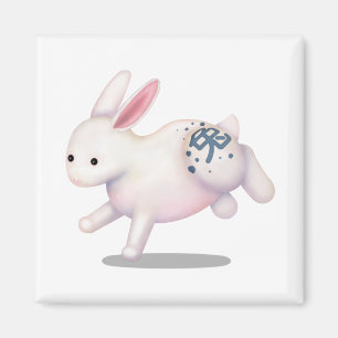 Chinese Zodiac Rabbit Cute Astrology Sign Magnet