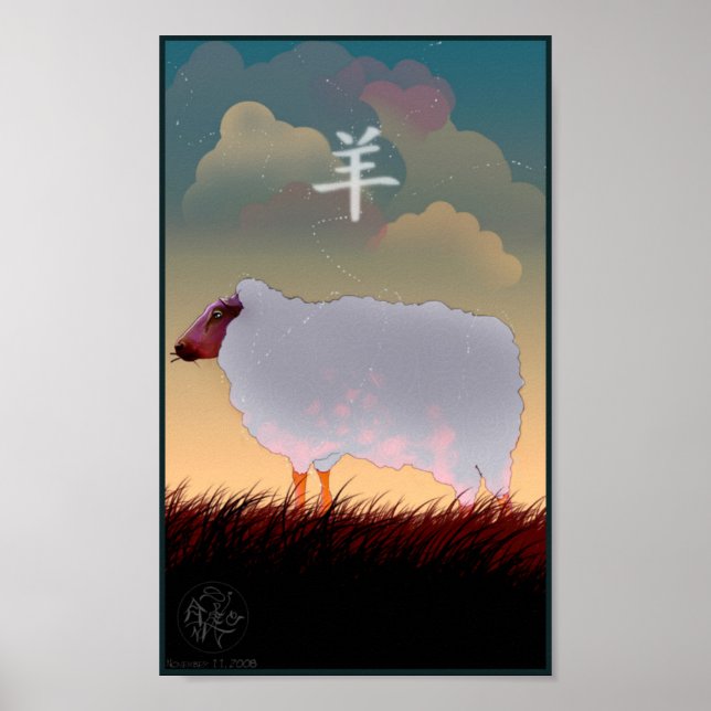 Chinese Zodiac Sheep Poster (Front)
