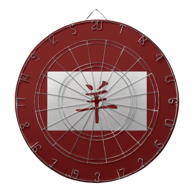 Chinese zodiac sign Goat red Dartboard (Front)