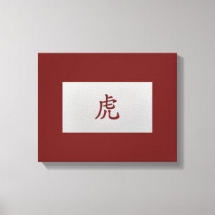 Chinese zodiac sign Tiger red