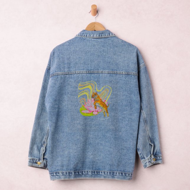 Chinese Zodiac Tiger Denim Jacket (Hangar)