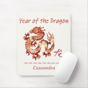 Chinese Zodiac Year Of The Dragon Animal Sign  Mouse Pad
