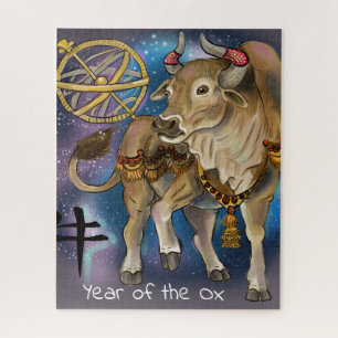 Chinese Zodiac Year of the Ox Jigsaw Puzzle
