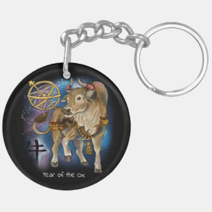 Chinese zodiac year of the Ox Keychain