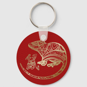 Chinese Zodiac Year of the Rat 2020 Keychain