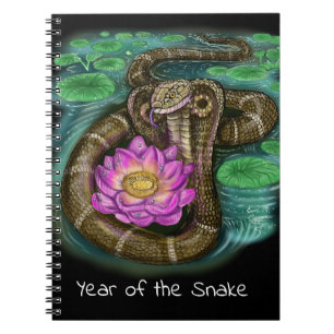Chinese Zodiac Year of the Snake Notebook