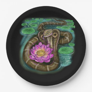 Chinese Zodiac Year of the Snake  Paper Plate