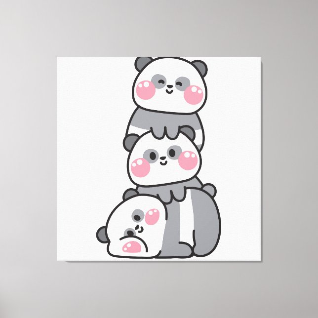 Chinesewilld animal character canvas print (Front)