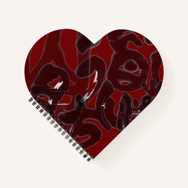 Chinesische Kalligraphie- Dao folgt der Natur 道法自然 Notebook (Front)