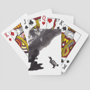 Chinesische Tuschekunst   mit Entenmotiv Playing Cards