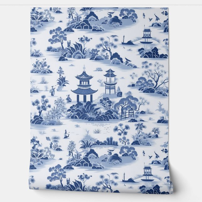 Chinesoire,vintage,antique,Songbird,Peony,Cherry Wallpaper (Unrolling)