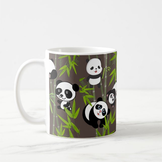 Chinesse panda pattern coffee mug (Left)