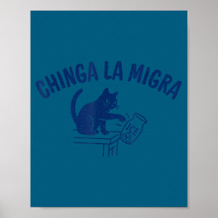 Chinga la migra abolish ice human rights awareness poster