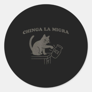 Chinga La Migra Pro Immigration Human Rights Aboli Classic Round Sticker