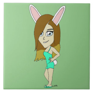 Chini Bunny girl Tile