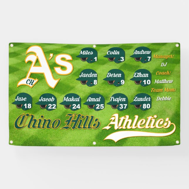 Chino Hills AA A's Banner (Horizontal)