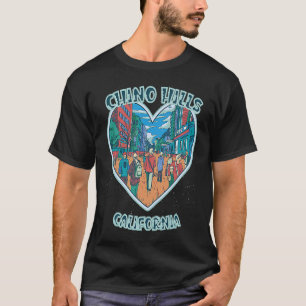 Chino Hills In California Travel Souvenir Heart T-Shirt