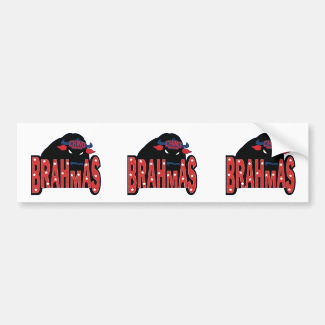 Chino Valley Brahmas Bumper Sticker (Front)