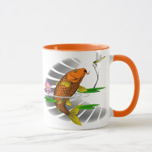 Chinois Koi Artwork Café Mug