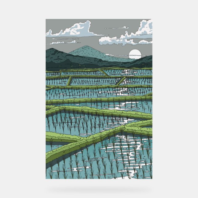 Chinois Paddy Field (Recto)