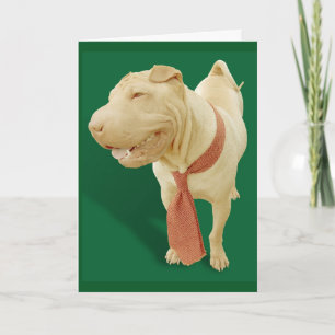 CHINOIS SHAR PEI DOG CARTE D'ANNIVERSAIRE POUR LUI