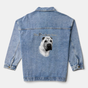 Chinois Sharpei Joyeux visage Denim Jacket