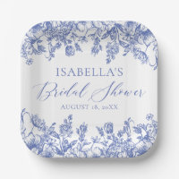 Chinoise French Victorian Blue Bridal Shower