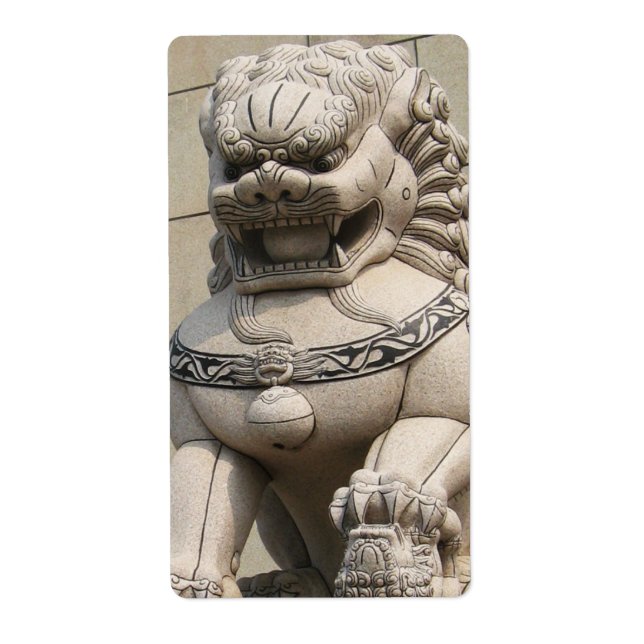 Chinoise Gardienne Lion Foo 石 chien 獅 (Devant)