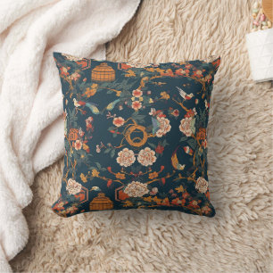 Chinoiserie 18 throw pillow