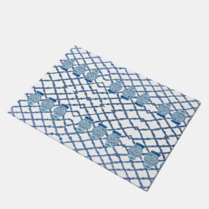 Chinoiserie Bamboo Ginger Jar Doormat Mat Rug