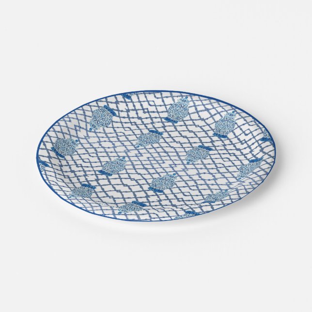 Chinoiserie Bamboo Ginger Jar  Paper Plate (Angled)