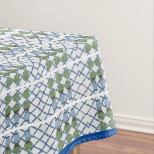 Chinoiserie Bamboo Topiaries Topiary  Tablecloth