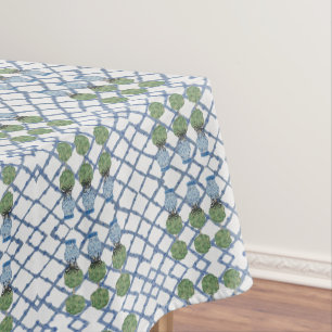 Chinoiserie Bamboo Topiaries Topiary  Tablecloth