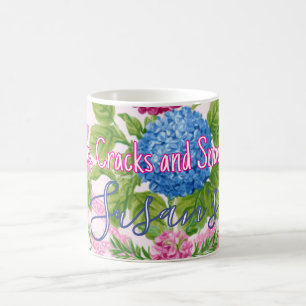 Chinoiserie Bams Cracks and Snacks Custom Mahjong Coffee Mug