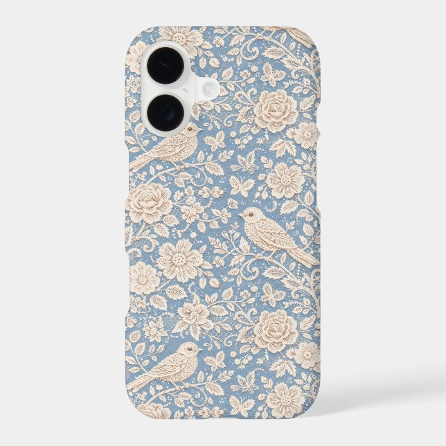 Chinoiserie Bird and Flower Seamless Pattern (Back)
