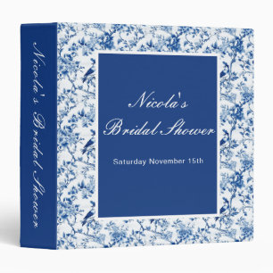 Chinoiserie Birds and Flowers Bridal Shower Binder