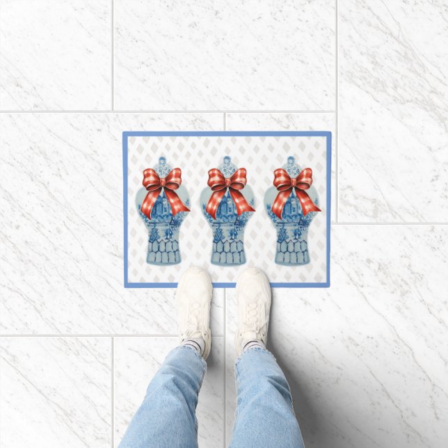 Chinoiserie Bleu Blanc Ginger Jar Tapis (Intérieur)