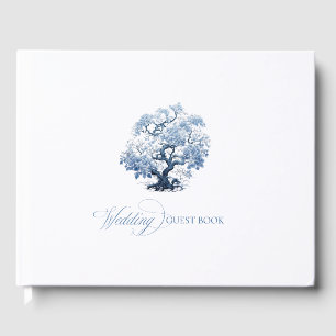 Chinoiserie Blossoming Tree Motif ID1094 Guest Book