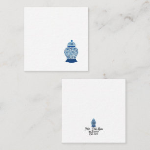 Chinoiserie Blue and White Ginger Jar Card