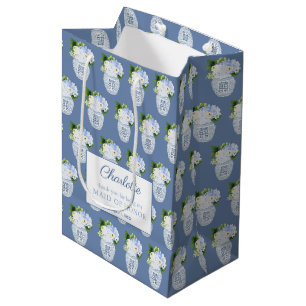 Chinoiserie Blue And White Maid Of Honour Thank Yo Medium Gift Bag