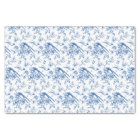 Chinoiserie Blue Flowers & Birds Decoupage