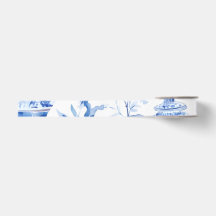 Chinoiserie Blue  Grosgrain Ribbon