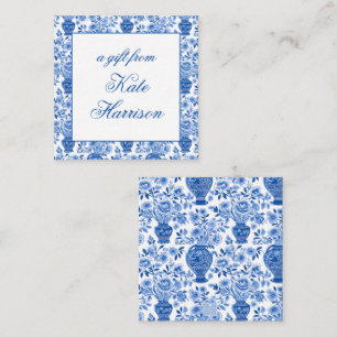 Chinoiserie Blue & White Ginger Jar Floral Gift Card
