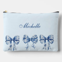 Chinoiserie Bow Coquette (large) Accessory Pouch